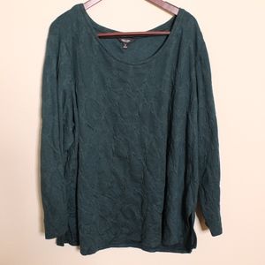 NWT - Womens Dark Green Vera Wang Blouse